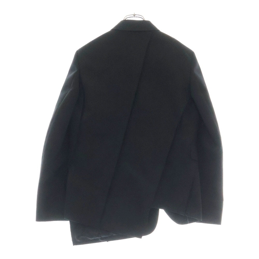 COMME des GARCONS HOMME DEUX(コムデギャルソン オムドゥ) 24AW Asymmetry Tailored Jacket アシンメトリーテーラードジャケット ブラック DN-J028