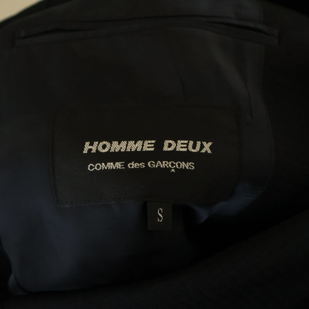 COMME des GARCONS HOMME DEUX(コムデギャルソン オムドゥ) 24AW Asymmetry Tailored Jacket アシンメトリーテーラードジャケット ブラック DN-J028