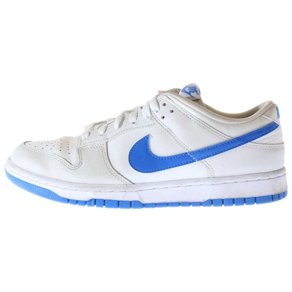 NIKE(ナイキ) DUNK LOW RETRO SUMMIT WHITE/PHOTO BLUE DV0831-108 ダンクロー レトロ ローカットスニーカー シューズ ホワイト/ブルー US9.5/27.5cm