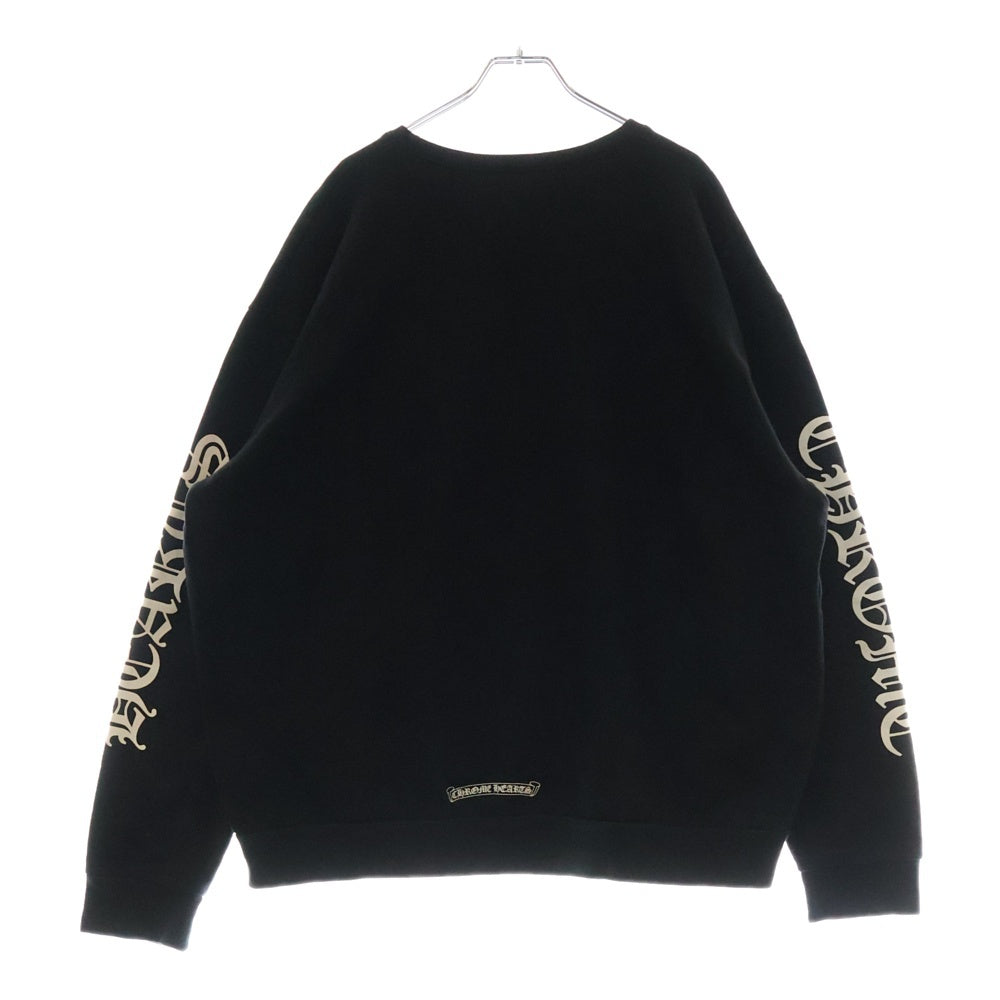 CHROME HEARTS(クロムハーツ) SWTSHRT PLVRスウェット ネックロゴプリントスウェットトレーナー ブラック