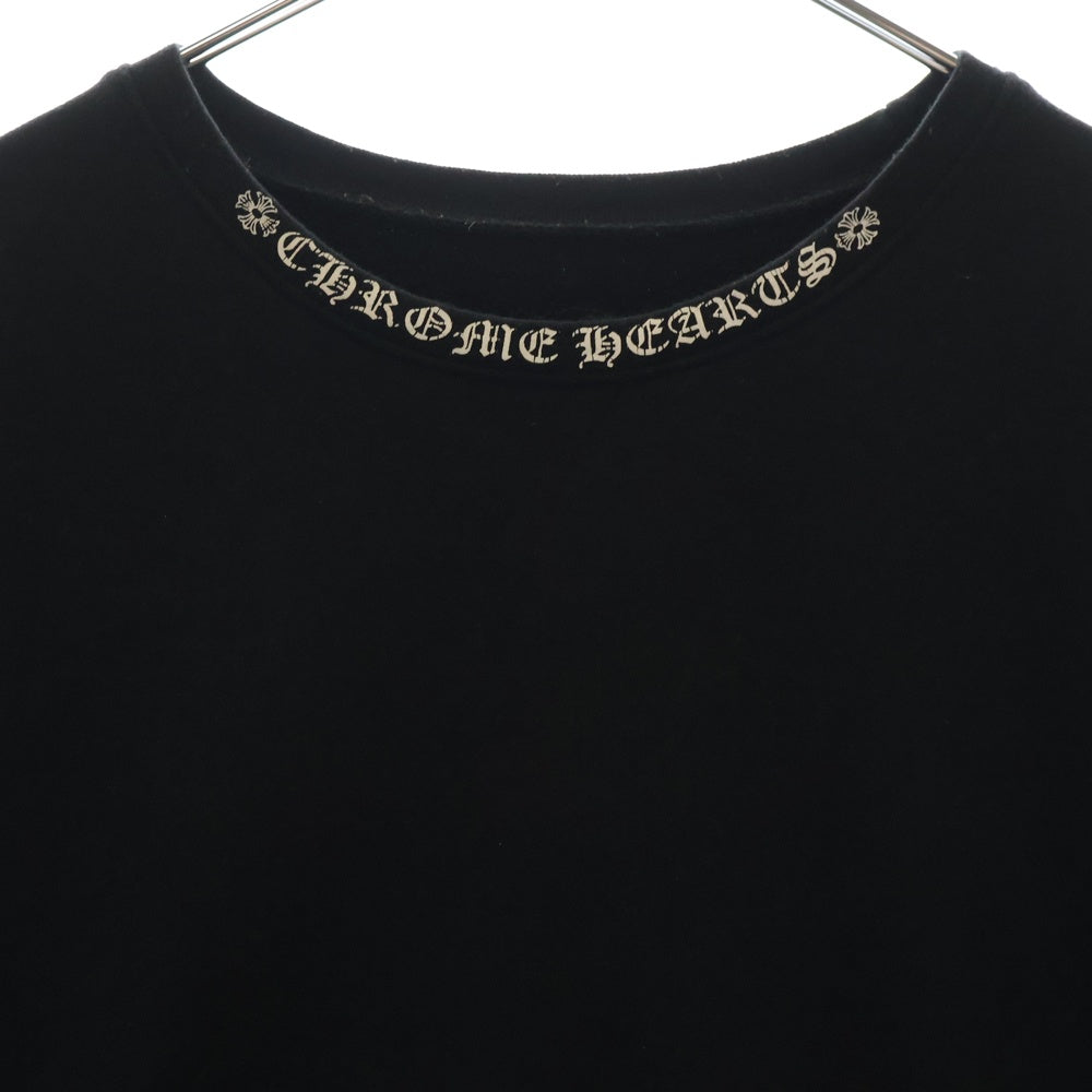 CHROME HEARTS(クロムハーツ) SWTSHRT PLVRスウェット ネックロゴプリントスウェットトレーナー ブラック