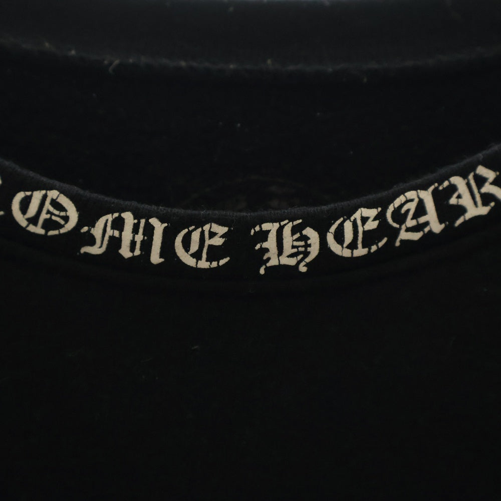 CHROME HEARTS(クロムハーツ) SWTSHRT PLVRスウェット ネックロゴプリントスウェットトレーナー ブラック