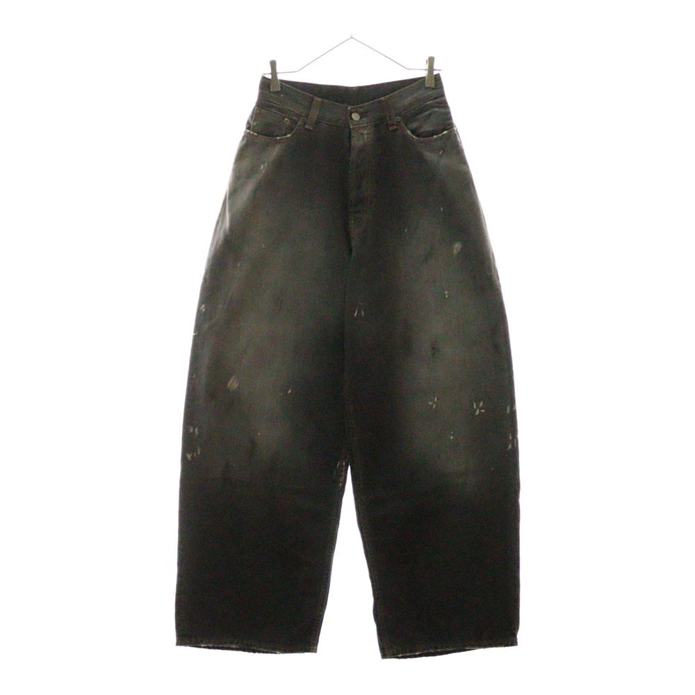 Acne Studios(アクネ ストゥディオズ) 23AW FN Black Trafalgar Super Baggy Fit Jeans ペイント加工 スーパーバギーデニムパンツ ブラック A00514