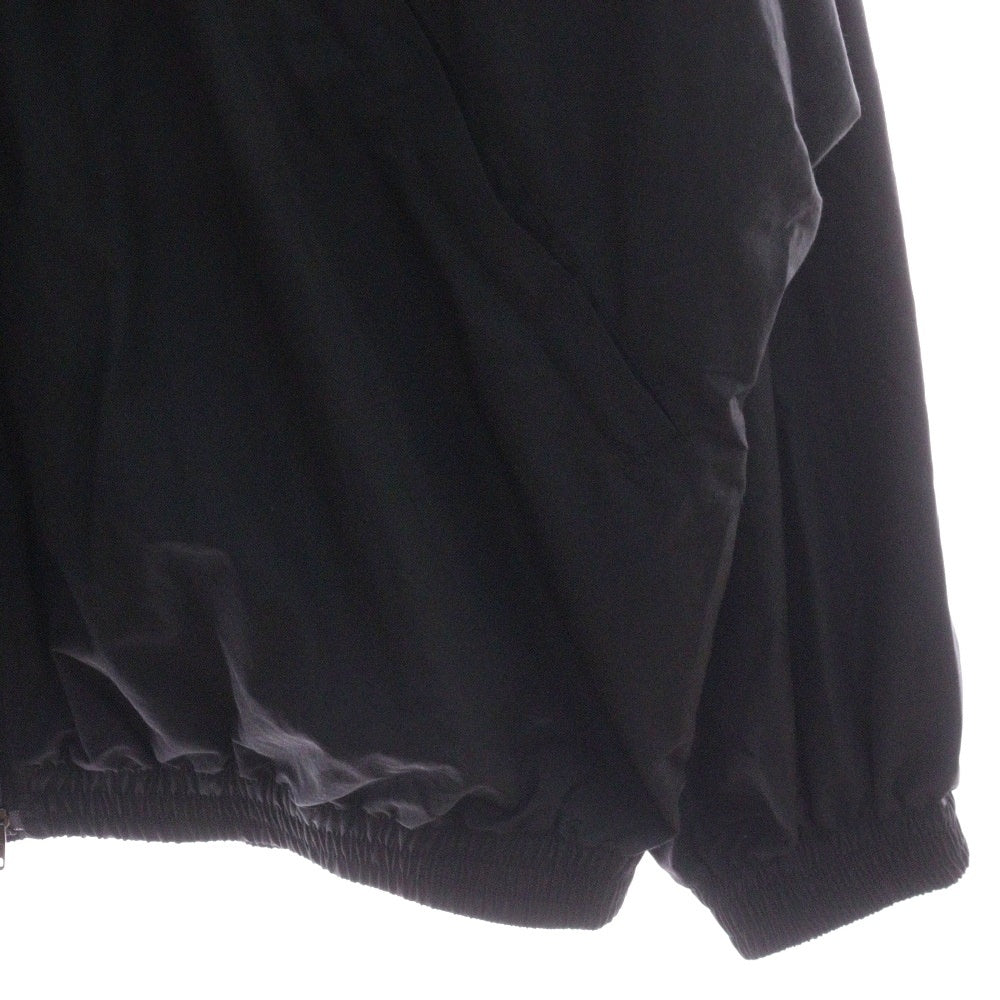BALENCIAGA(バレンシアガ) 24SS LOGO OVERSIZE JACKET ロゴ刺繍ジップアップジャケット ブラック 773505 TNQ25