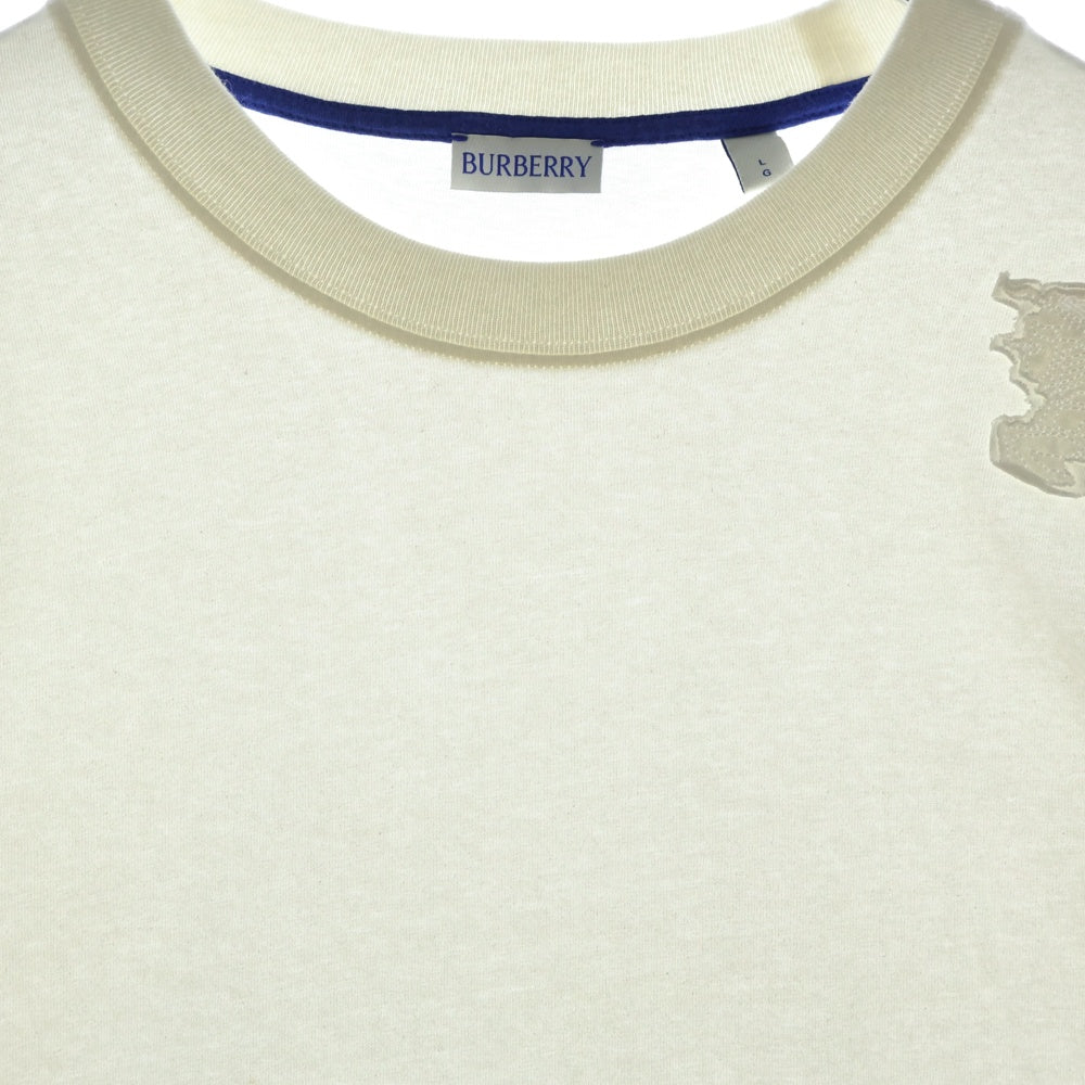 BURBERRY(バーバリー) アイコンエンブロイダリー半袖カットソー 半袖Tシャツ ホワイト 8084946
