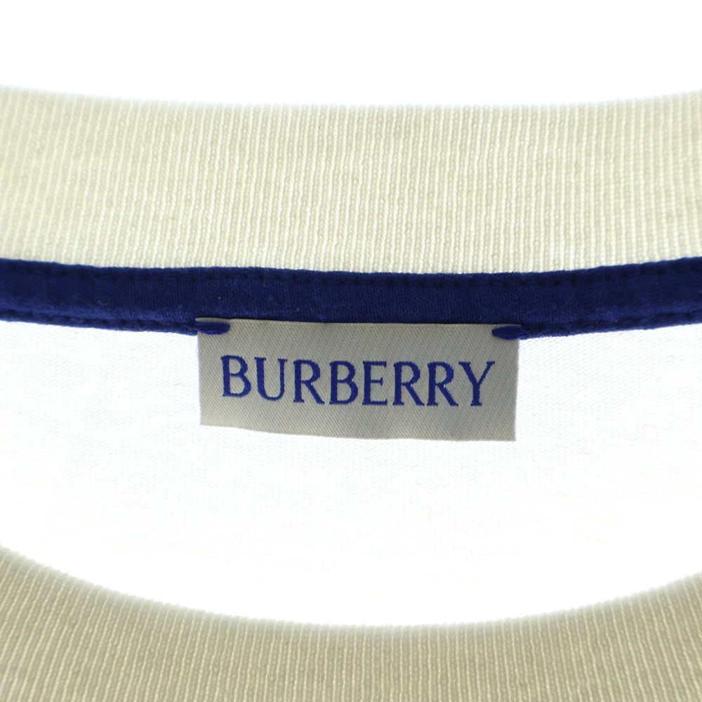 BURBERRY(バーバリー) アイコンエンブロイダリー半袖カットソー 半袖Tシャツ ホワイト 8084946