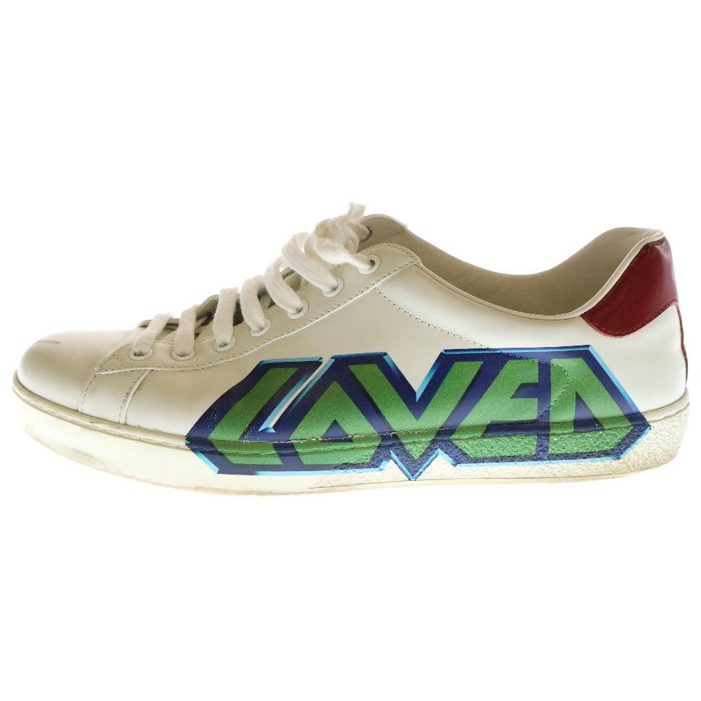 GUCCI(グッチ) ACE LOVED エースラブドローカットスニーカー シューズ ホワイト 548758