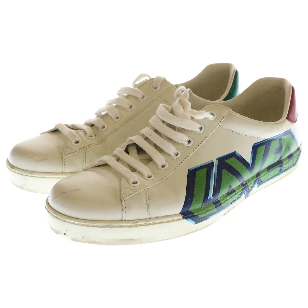 GUCCI(グッチ) ACE LOVED エースラブドローカットスニーカー シューズ ホワイト 548758