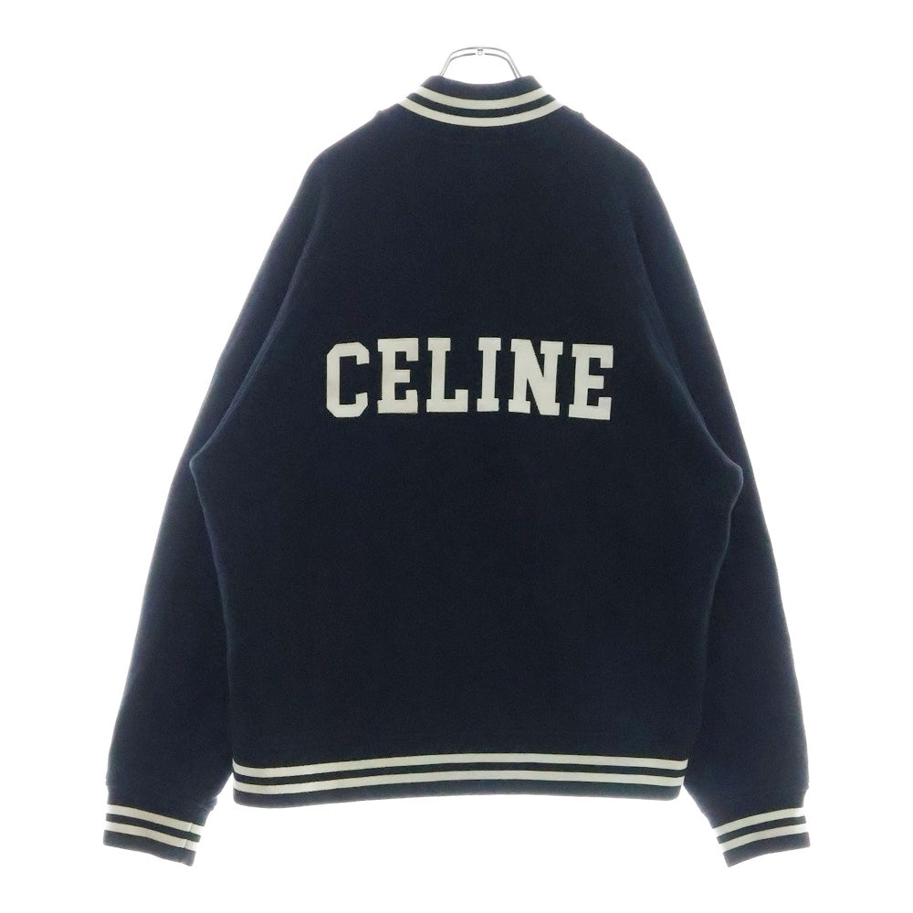 CELINE(セリーヌ) 22AW カレッジロゴ テディジャケット ブルゾン ブラック 2Y815345F