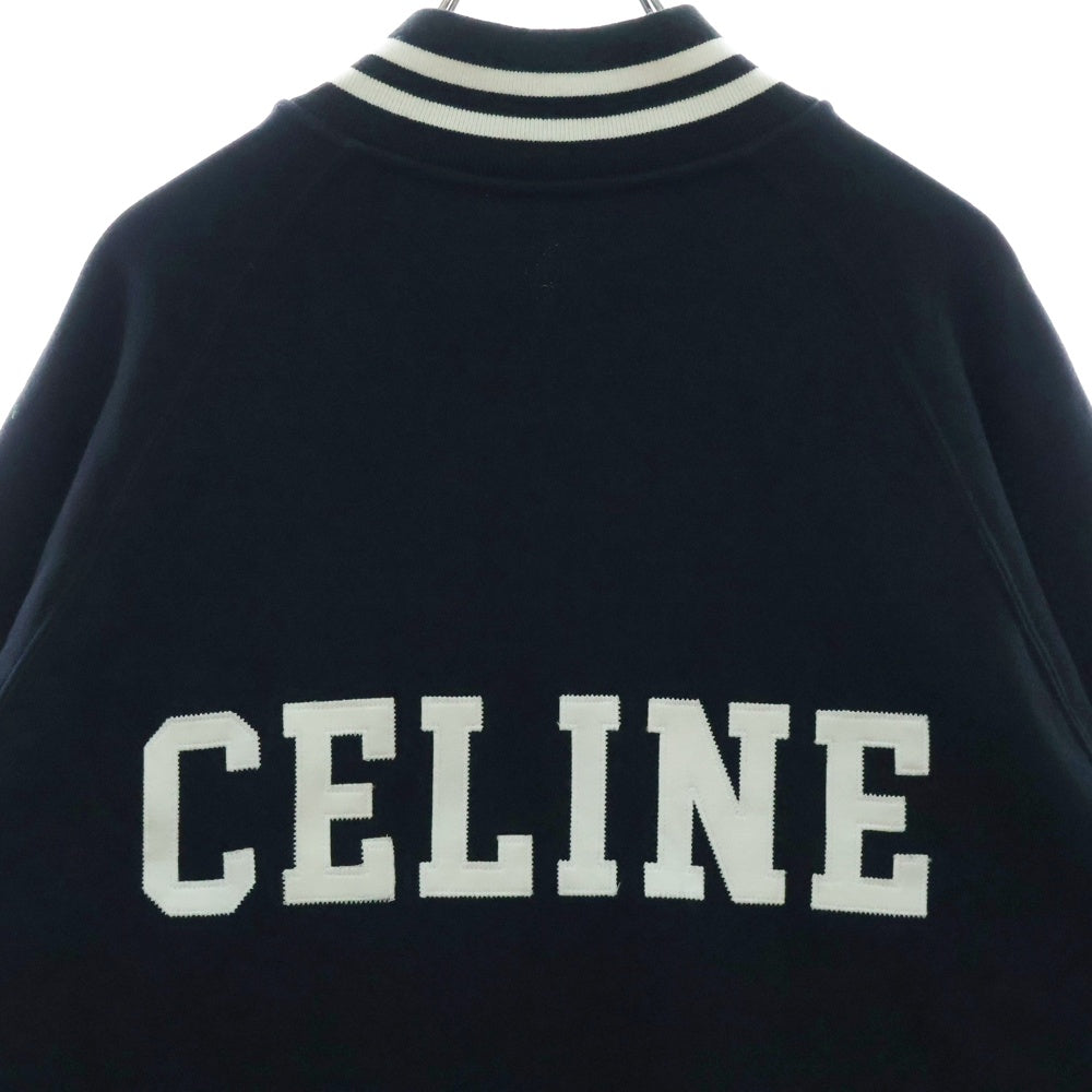 CELINE(セリーヌ) 22AW カレッジロゴ テディジャケット ブルゾン ブラック 2Y815345F