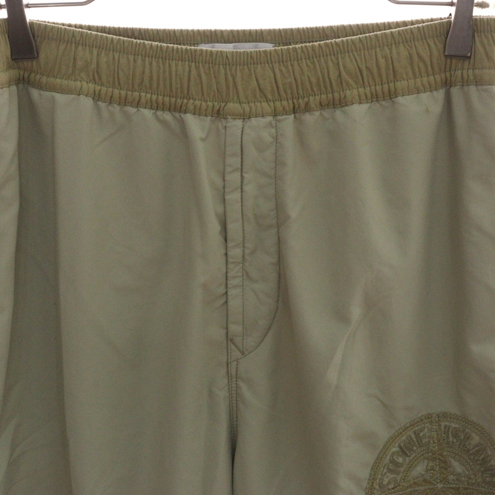 STONE ISLAND(ストーンアイランド) PANTALONE LOOSE 8115308M4 V0097 ロゴ刺繍 ナイロン ロングパンツ ベージュ