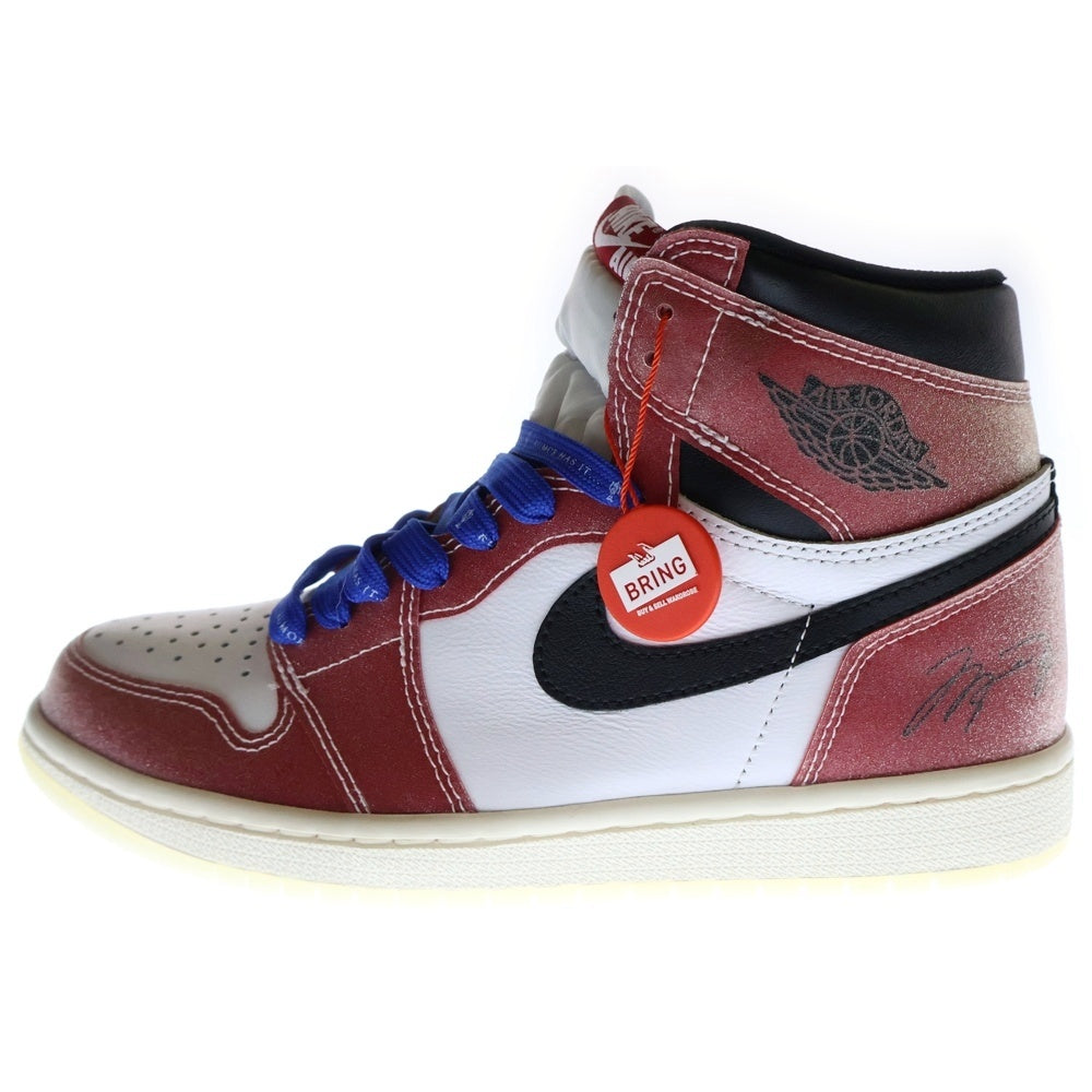 NIKE(ナイキ) ×Trophy Room AIR JORDAN 1 RETRO HIGH OG SP DA2728-100 トロフィールーム エアジョーダン シカゴ ハイカットスニーカー レッド/ホワイト US8/26cm