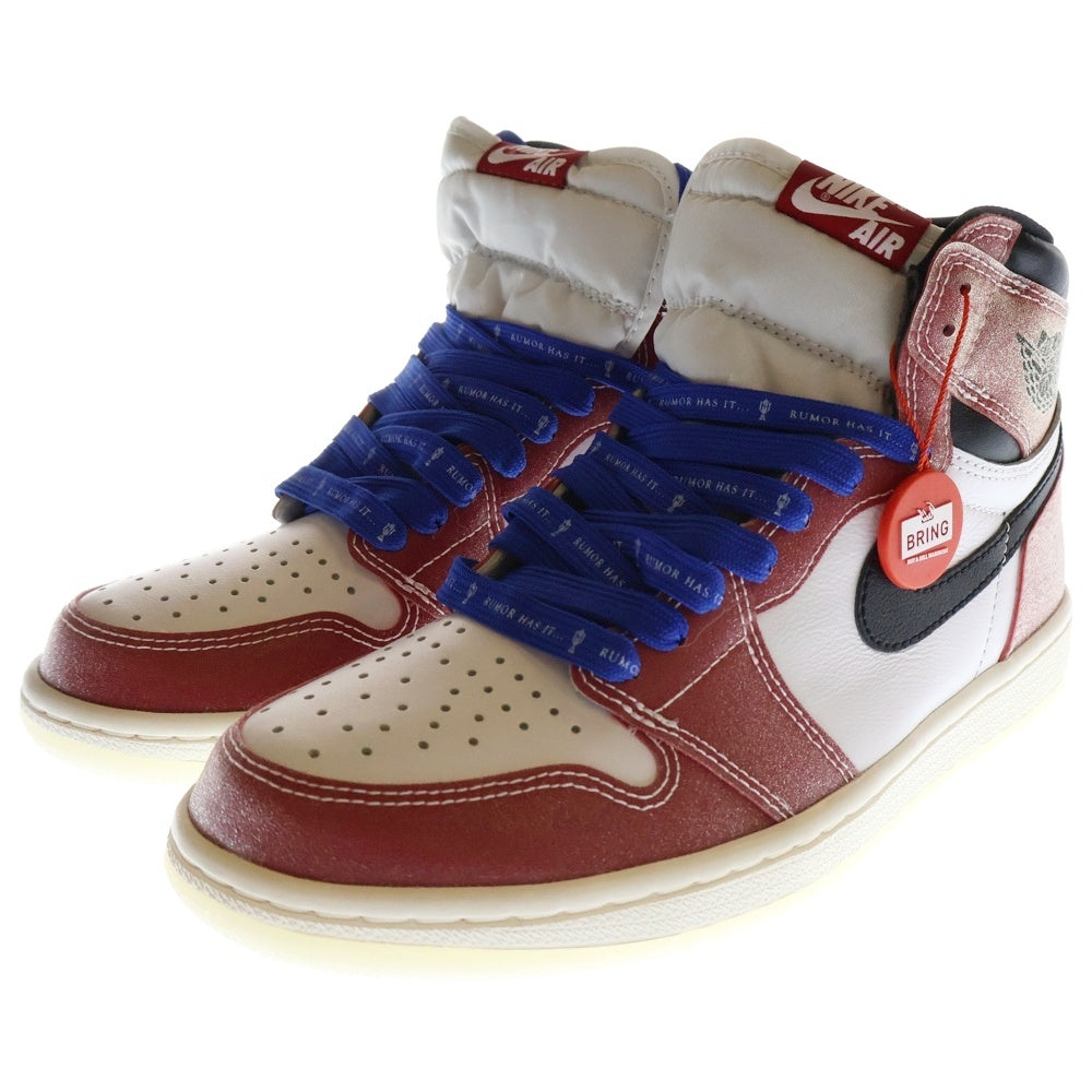 NIKE(ナイキ) ×Trophy Room AIR JORDAN 1 RETRO HIGH OG SP DA2728-100 トロフィールーム エアジョーダン シカゴ ハイカットスニーカー レッド/ホワイト US8/26cm
