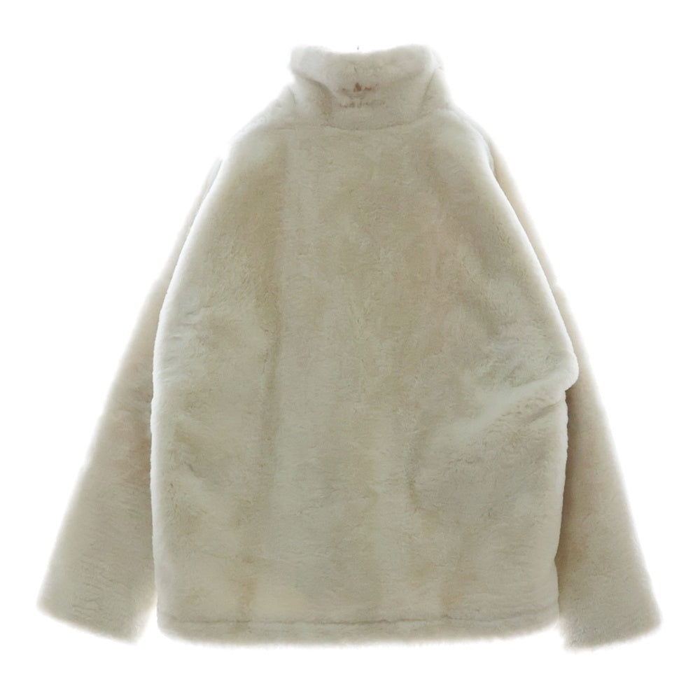 adidas Originals(アディダスオリジナルス) FUR JACKET フェイクファージャケット ホワイト/ベージュ HC0324