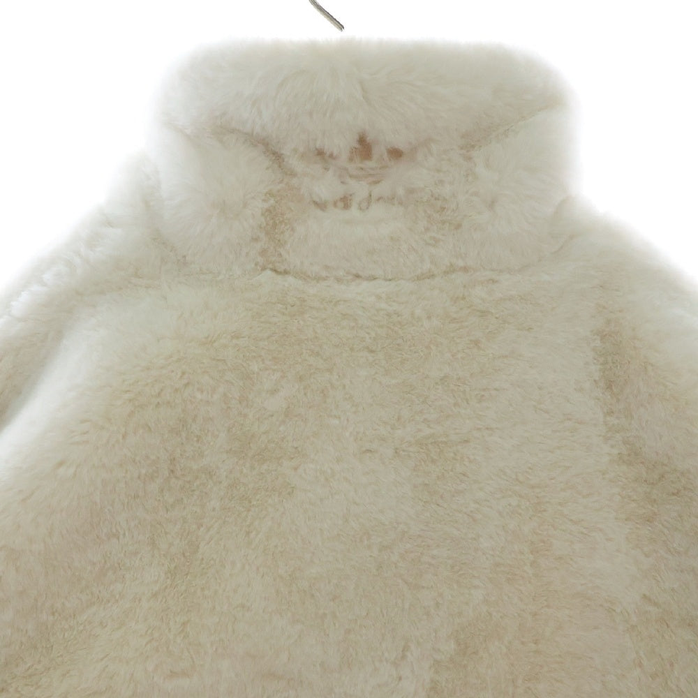 adidas Originals(アディダスオリジナルス) FUR JACKET フェイクファージャケット ホワイト/ベージュ HC0324