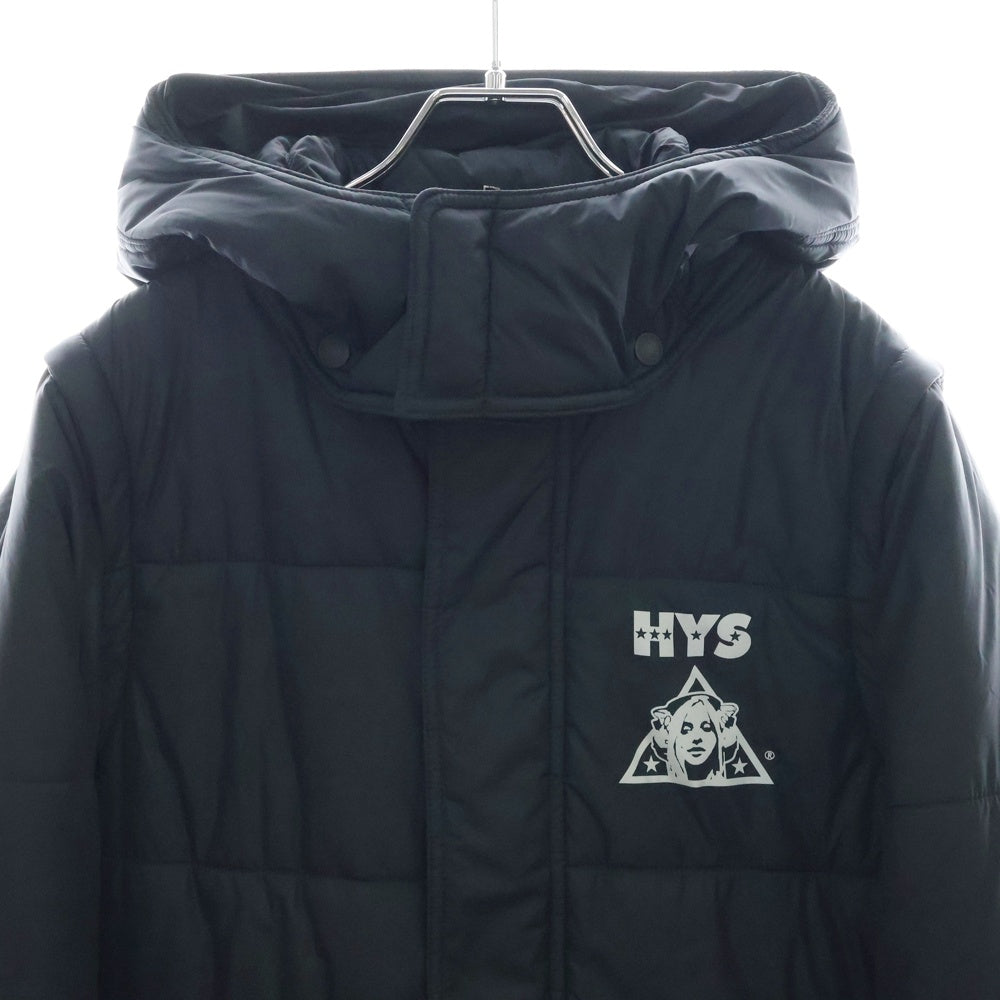 HYSTERIC GLAMOUR(ヒステリックグラマー) HYS TRIANGLE 4WAY DOWN JACKET ヒストライアングル4WAYダウンジャケット ブラック 01183AC07