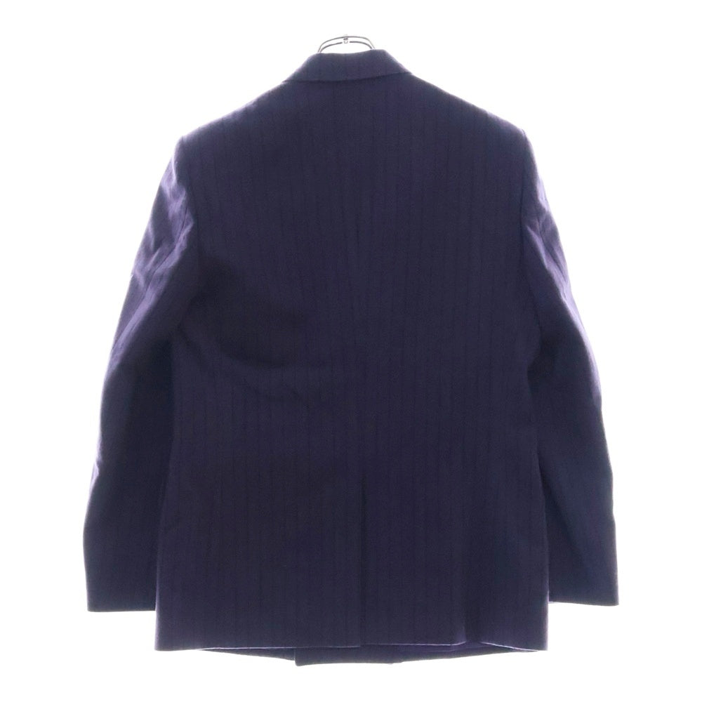 LITTLEBIG(リトルビッグ) 19AW Chalk Stripe Jacket チョークストライプウールテーラードジャケット ダブル パープル LB193-JK08