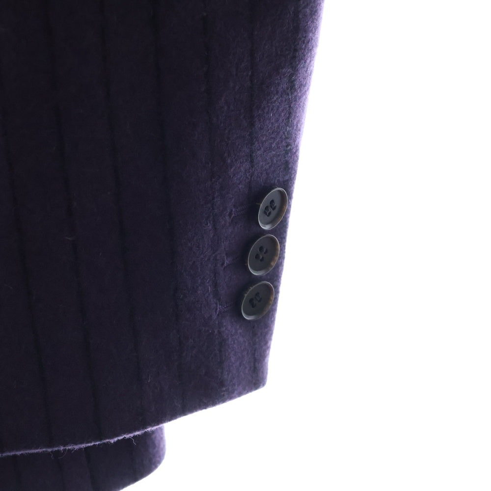 LITTLEBIG(リトルビッグ) 19AW Chalk Stripe Jacket チョークストライプウールテーラードジャケット ダブル パープル LB193-JK08