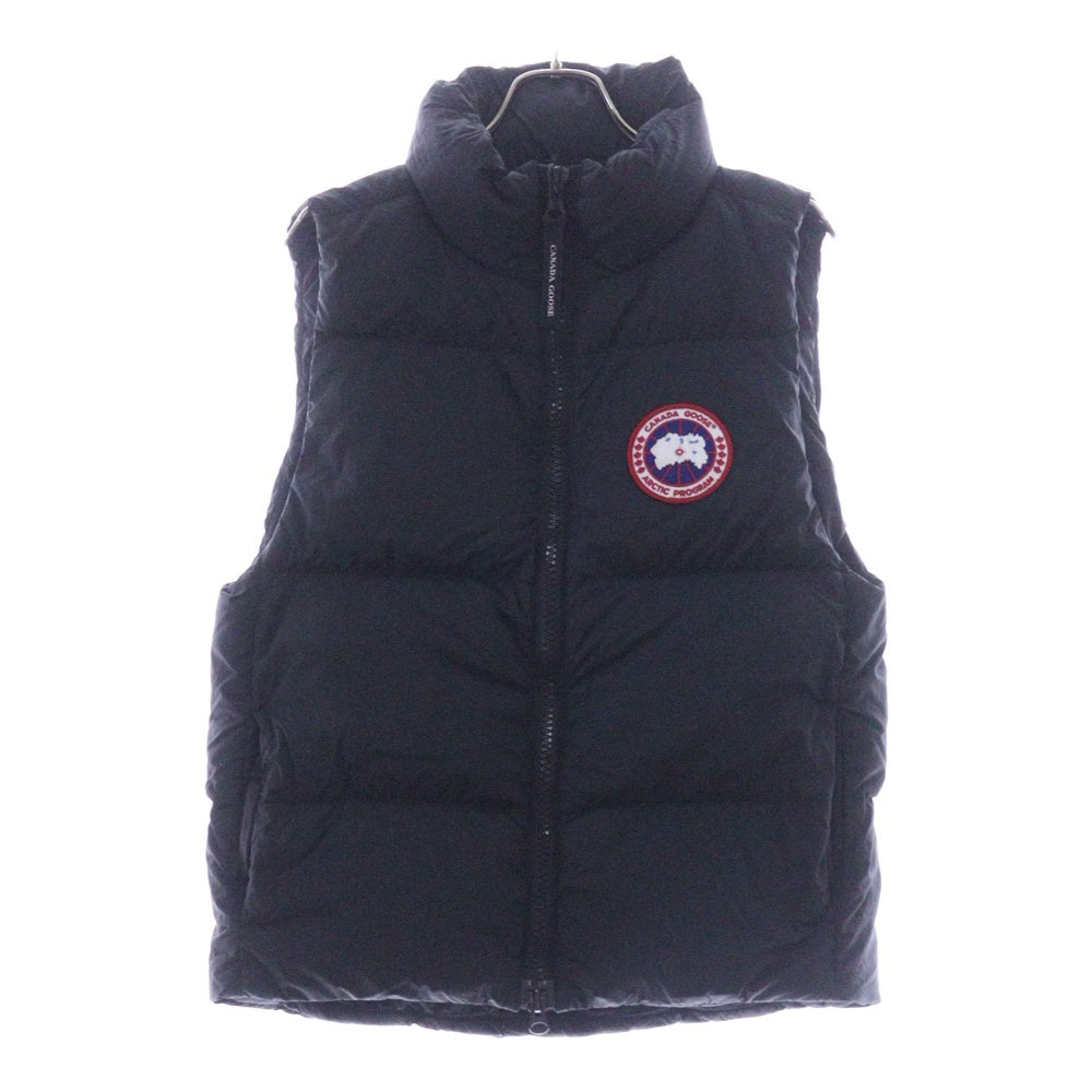 CANADA GOOSE(カナダグース) ローレンス パッファー フロントロゴエンブレム刺繍 ジップアップダウンベスト ブラック 2804M
