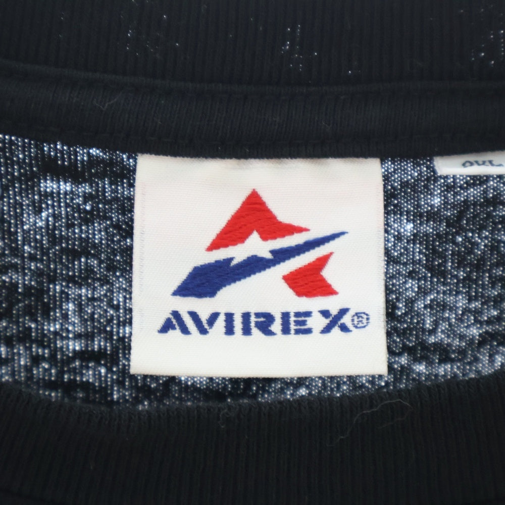 AVIREX(アヴィレックス) Coca-Cola Print Tee ロゴプリント半袖カットソー 半袖Tシャツ コカ・コーラ ブラック 783-4134089