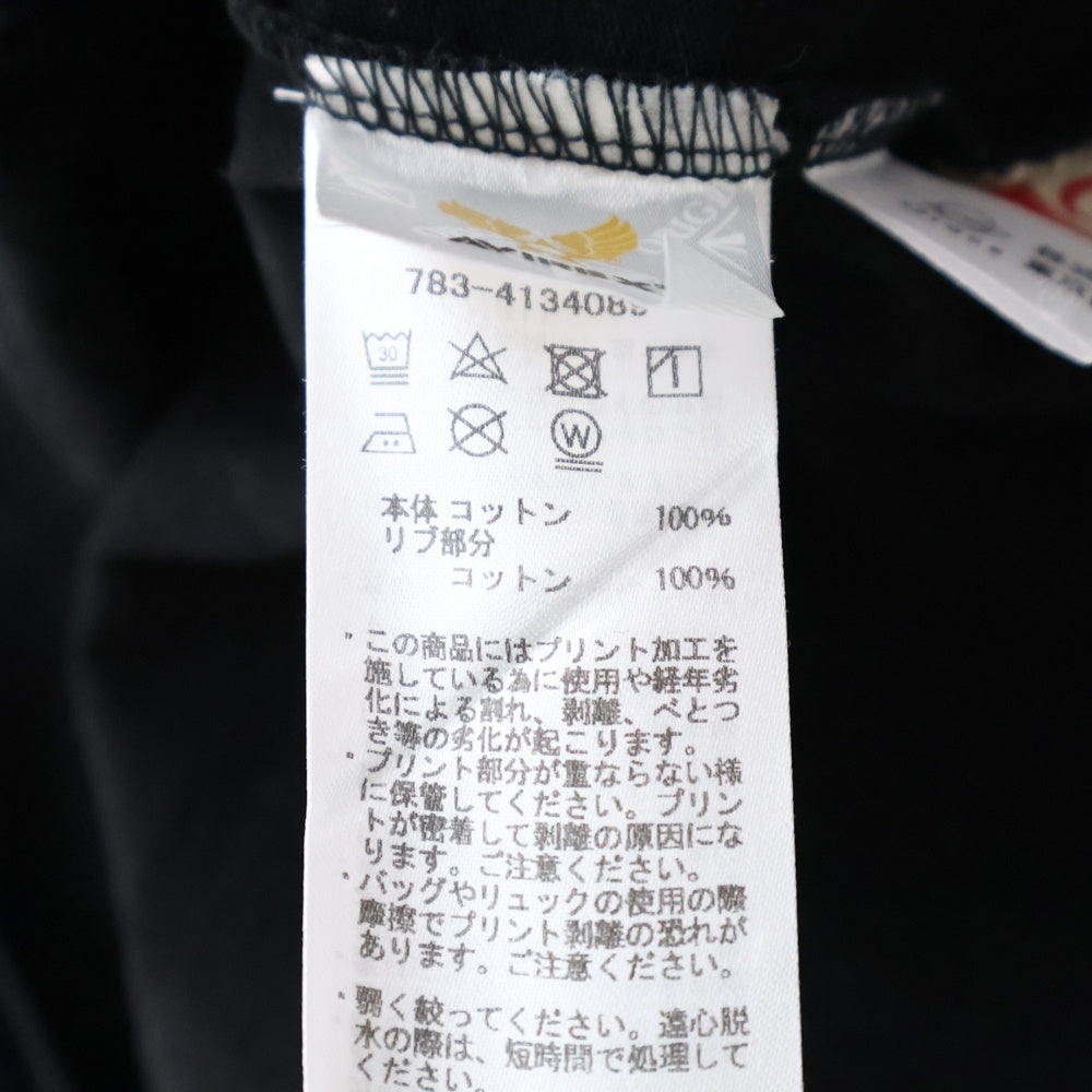 AVIREX(アヴィレックス) Coca-Cola Print Tee ロゴプリント半袖カットソー 半袖Tシャツ コカ・コーラ ブラック 783-4134089