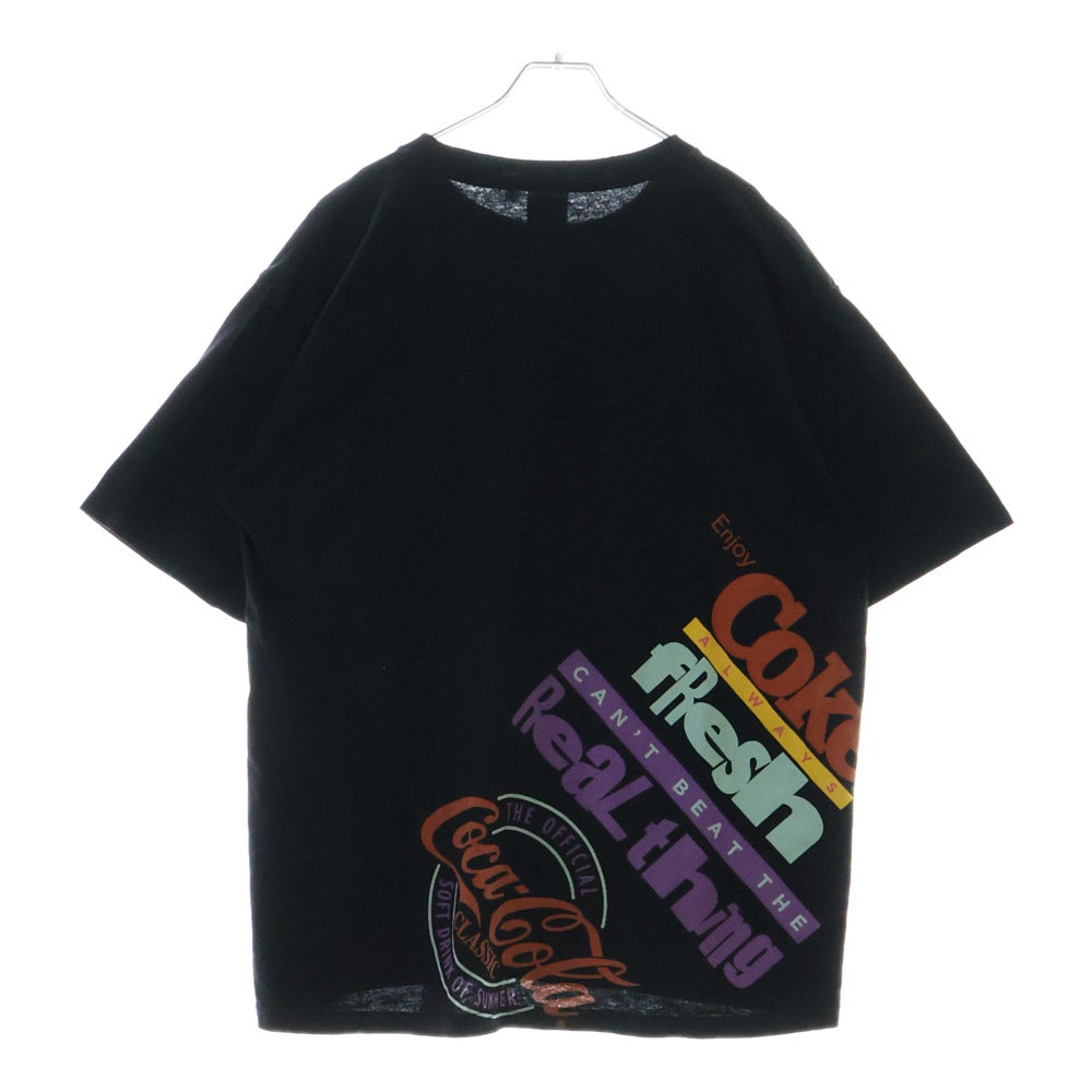 AVIREX(アヴィレックス) Coca-Cola Print Tee ロゴプリント半袖カットソー 半袖Tシャツ コカ・コーラ ブラック 783-4134092