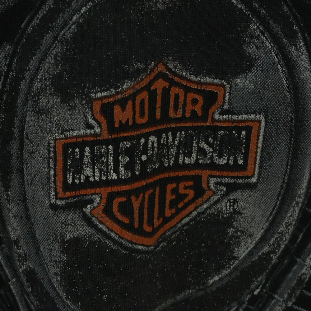 HARLEY DAVIDSON(ハーレーダビッドソン) 90s VINTAGE Hanes Thunder & Lightning Tee ヘインズ サンダー&ライトニング モーターサイクル クルーネック半袖Tシャツ 半袖カットソー グレー