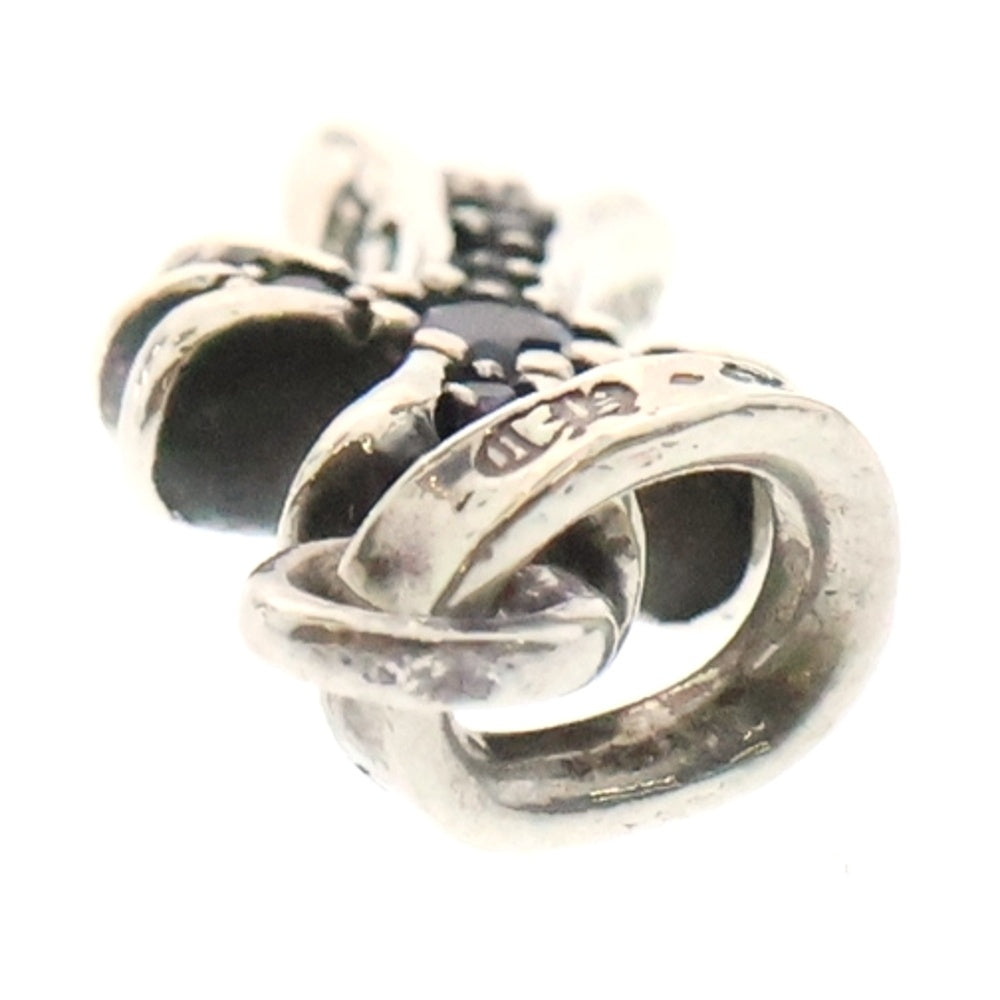 CHROME HEARTS(クロムハーツ) CRS BBYFAT P SAP B ベイビーファット PAVEブルーサファイア チャーム シルバーネックレストップ