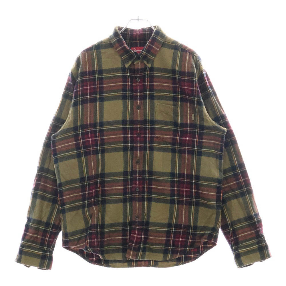 SUPREME(シュプリーム) 19AW tartan flannel shirt タータンチェックフランネル長袖シャツ マルチカラー