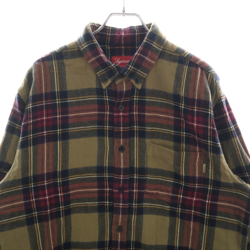 SUPREME(シュプリーム) 19AW tartan flannel shirt タータンチェックフランネル長袖シャツ マルチカラー