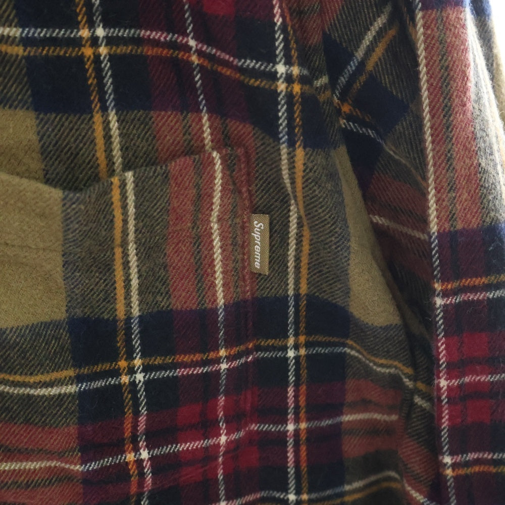 SUPREME(シュプリーム) 19AW tartan flannel shirt タータンチェックフランネル長袖シャツ マルチカラー