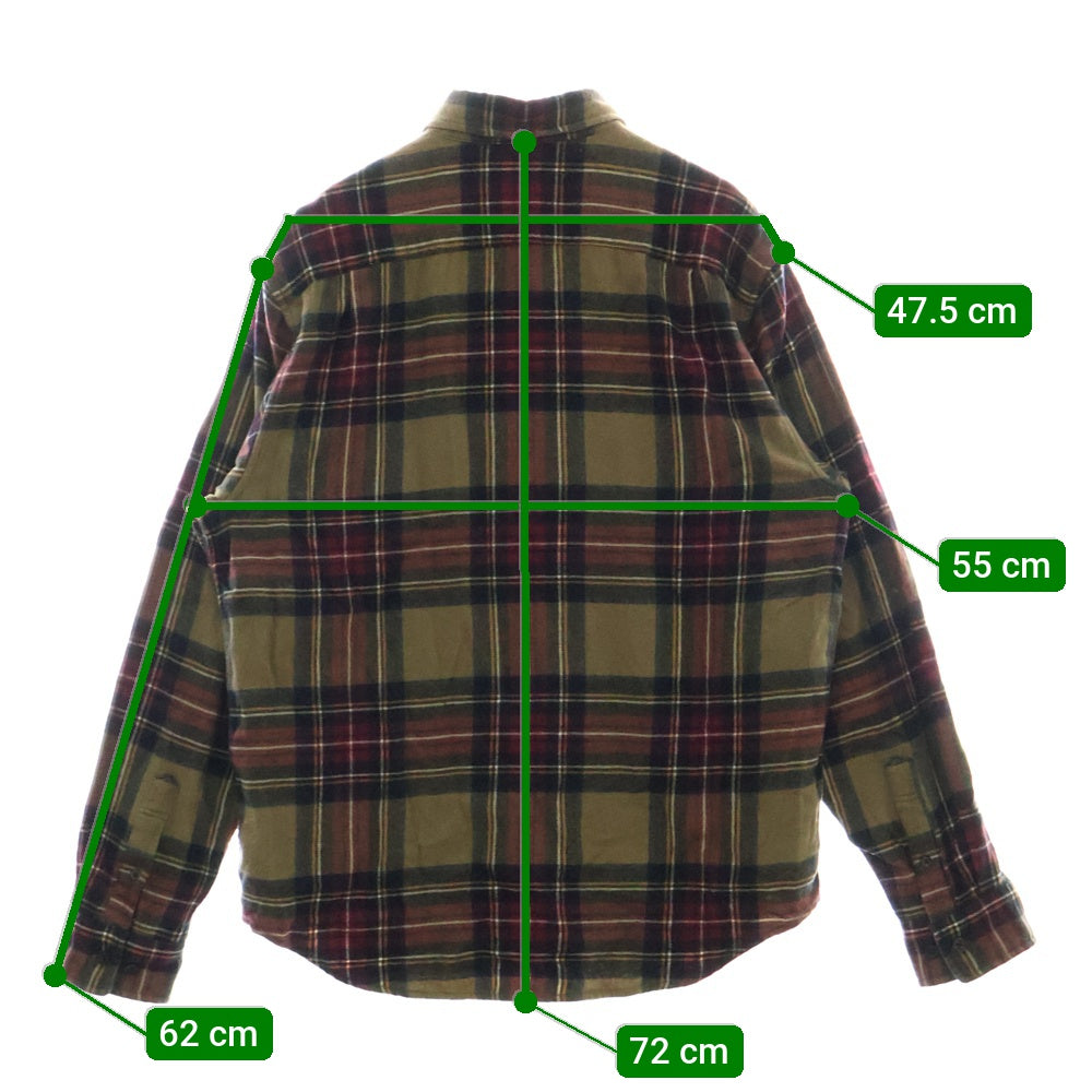 SUPREME(シュプリーム) 19AW tartan flannel shirt タータンチェックフランネル長袖シャツ マルチカラー
