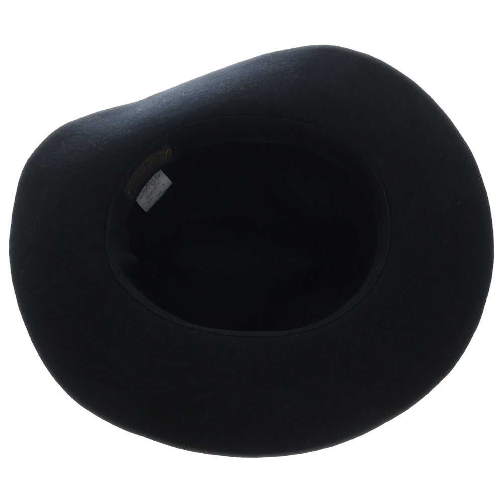 THE FAT HATTER(ザファットハッター) WOOL HAT ウールハット 中折れ帽子 ブラック MS16AW101