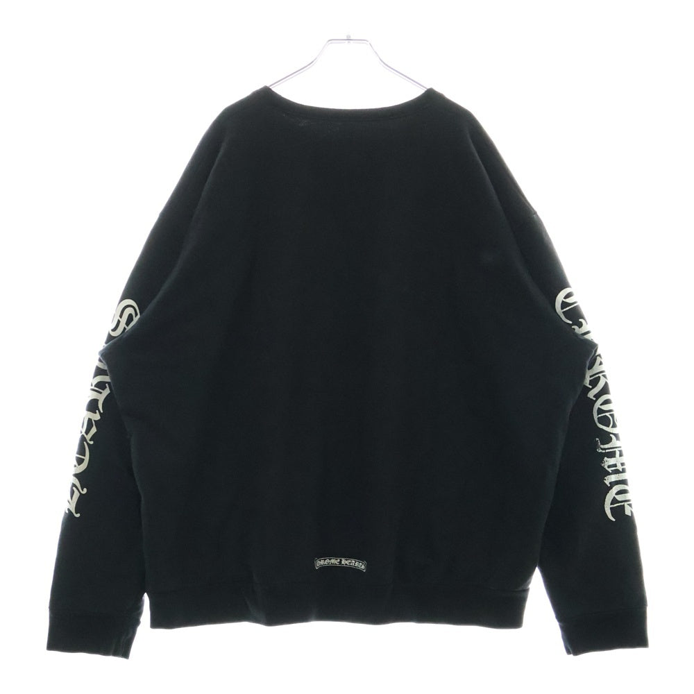CHROME HEARTS(クロムハーツ) SWTSHRT PLVRスウェット ネックロゴプリントスウェットトレーナー ブラック