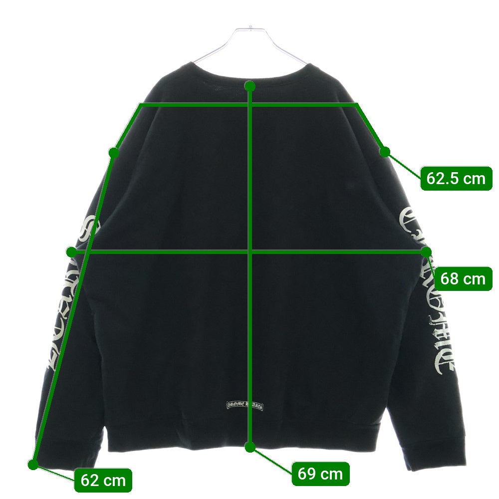 CHROME HEARTS(クロムハーツ) SWTSHRT PLVRスウェット ネックロゴプリントスウェットトレーナー ブラック
