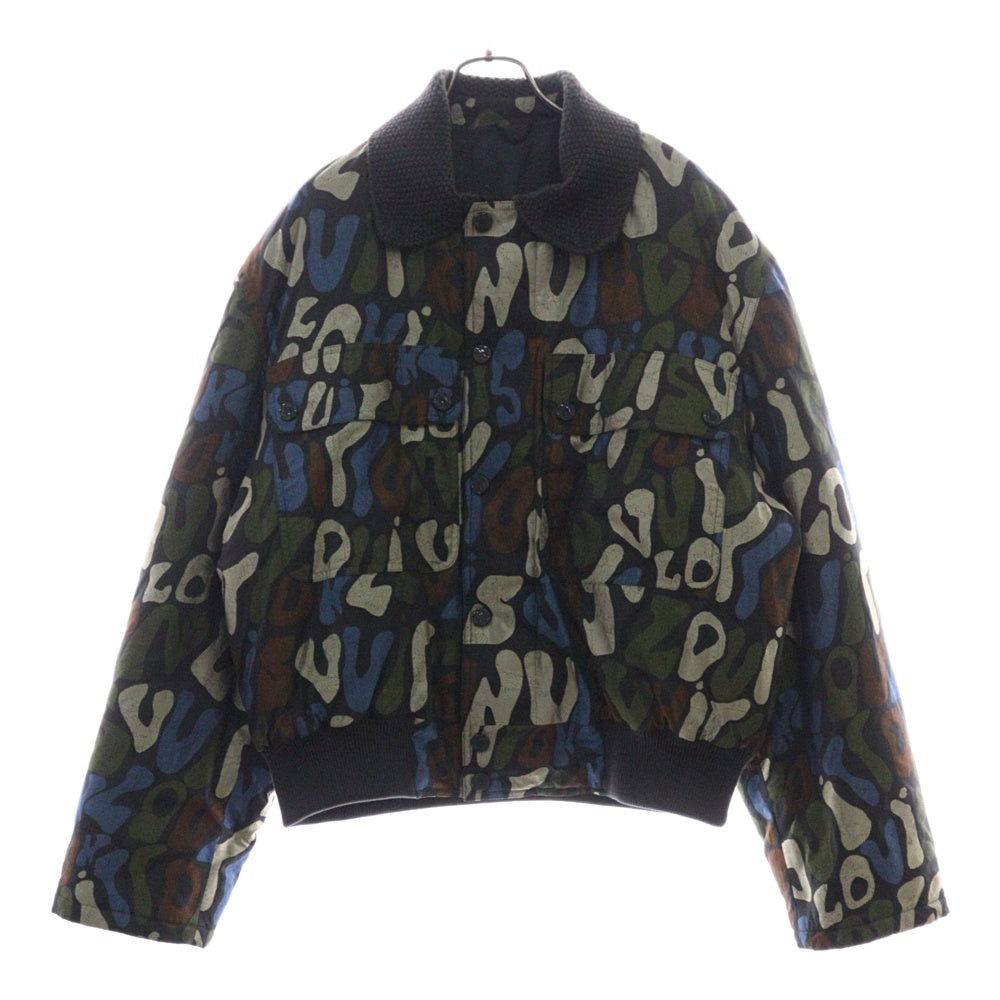 LOUIS VUITTON(ルイヴィトン) 23SS グラフィック総柄パテッドブルゾン ジャケット カーキ RM231M TC3 HOB06E