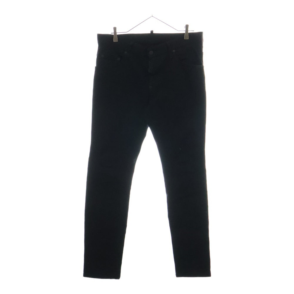 DSQUARED2(ディースクエアード) 19SS ロゴパッチ デニムパンツ ジーンズ ルーマニア製 ブラック S74LB0499 S39781