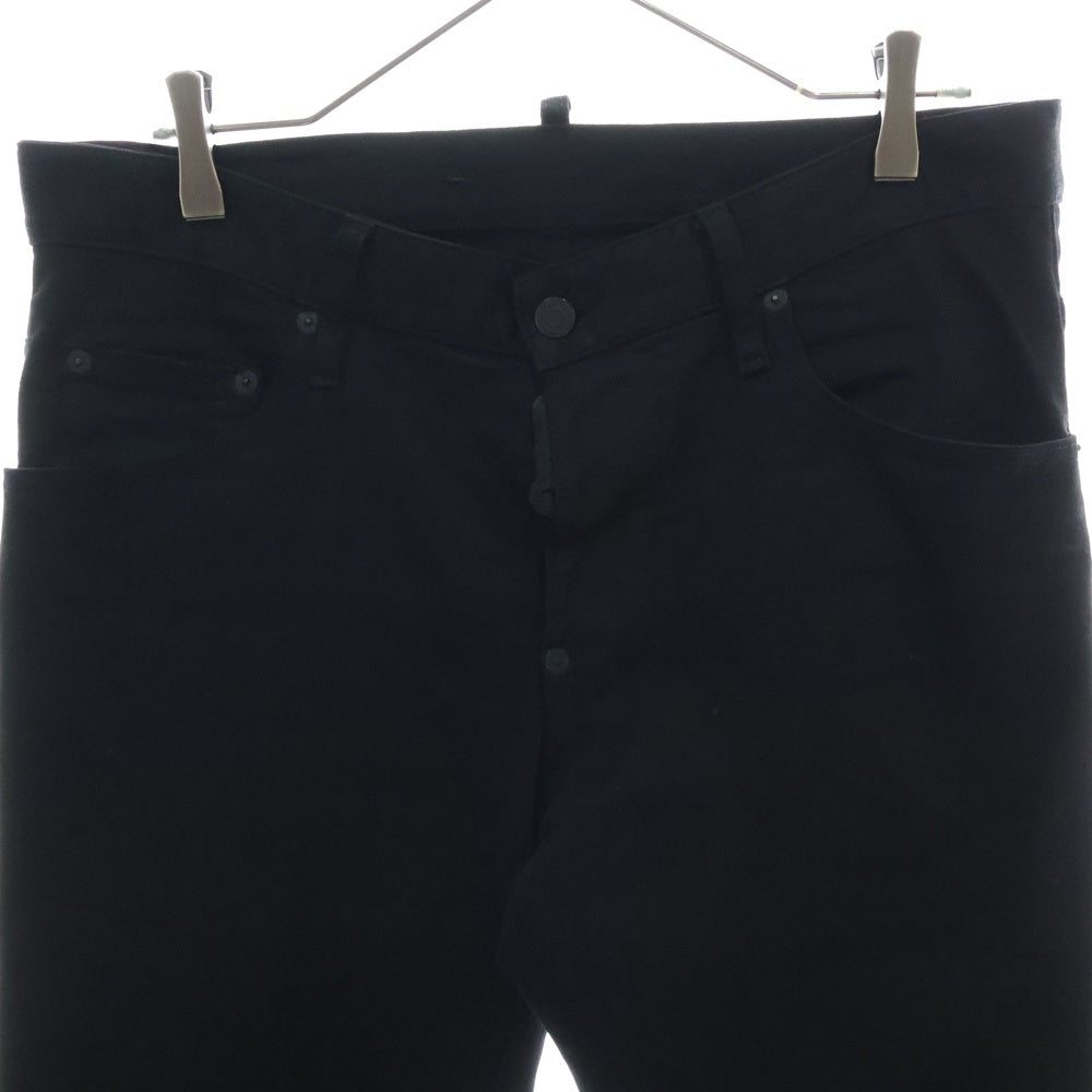 DSQUARED2(ディースクエアード) 19SS ロゴパッチ デニムパンツ ジーンズ ルーマニア製 ブラック S74LB0499 S39781