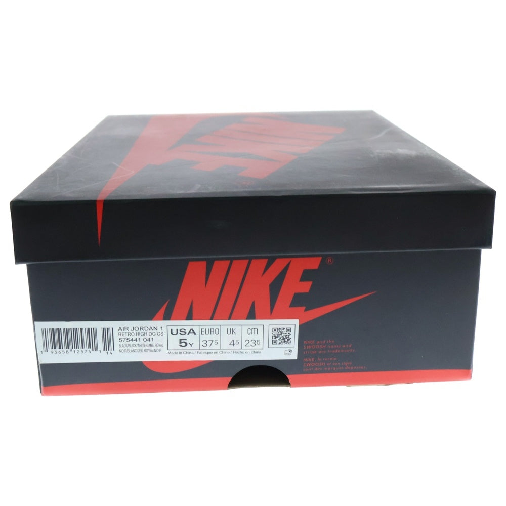 NIKE(ナイキ) AIR JORDAN 1 RETRO HIGH OG ROYAL TOE 575441-041 エアジョーダン1 ロイヤルトゥ ハイカットスニーカー シューズ ブルー US5Y/23.5cm