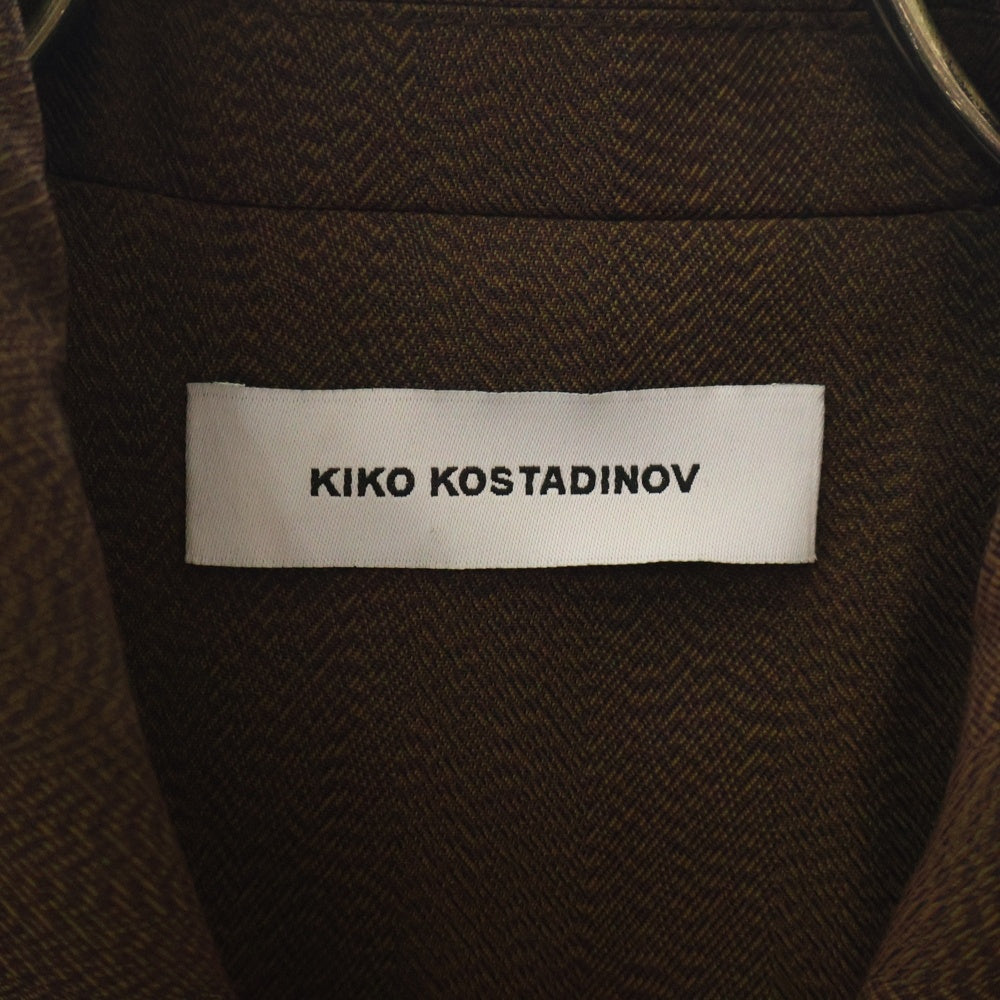 KIKO KOSTADINOV(キココスタディノフ) TONINO UTILITY JACKET 00162024 ジップジャケット ブラウン
