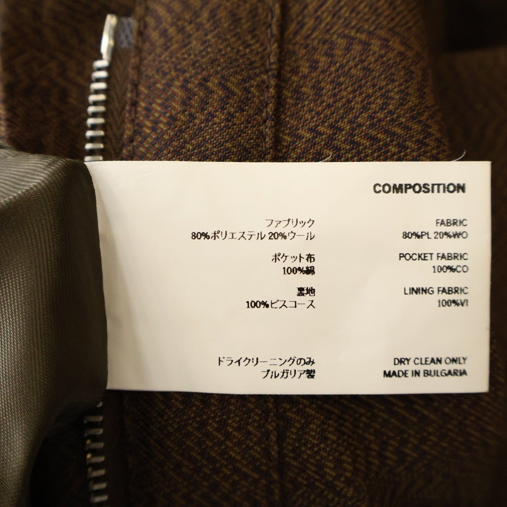 KIKO KOSTADINOV(キココスタディノフ) TONINO UTILITY JACKET 00162024 ジップジャケット ブラウン