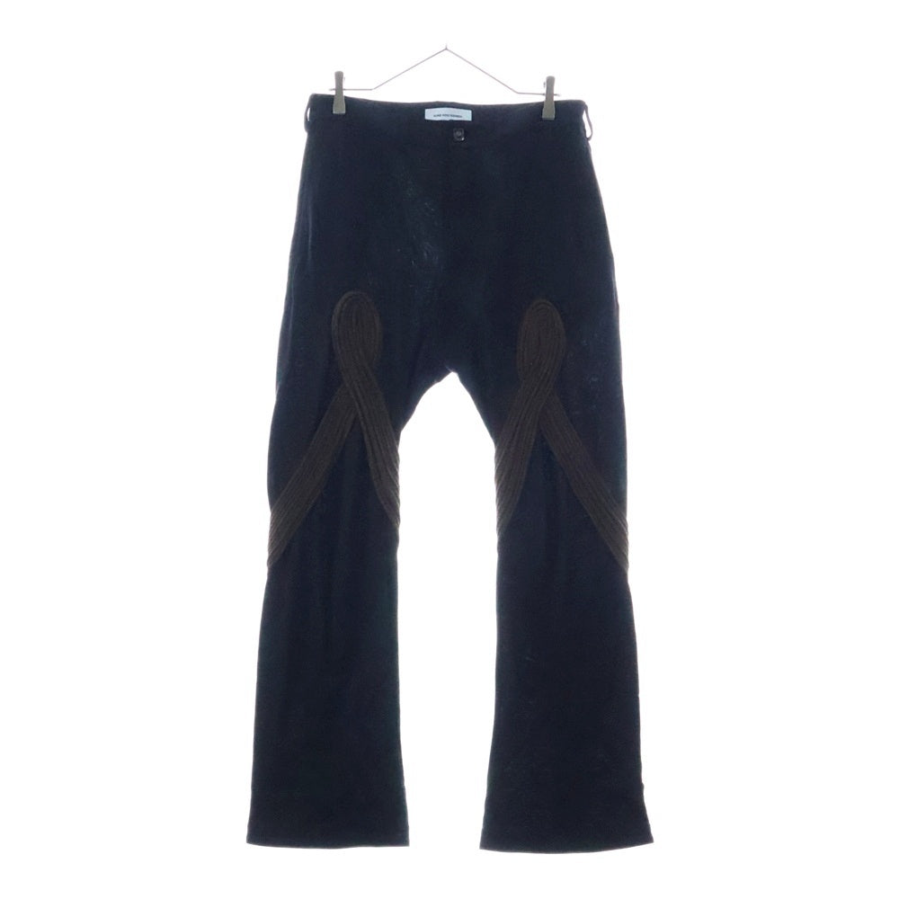 KIKO KOSTADINOV(キココスタディノフ) DEUSER TROUSER PANT 00162024 トラウザー フレアパンツ ブラック/ブラウン