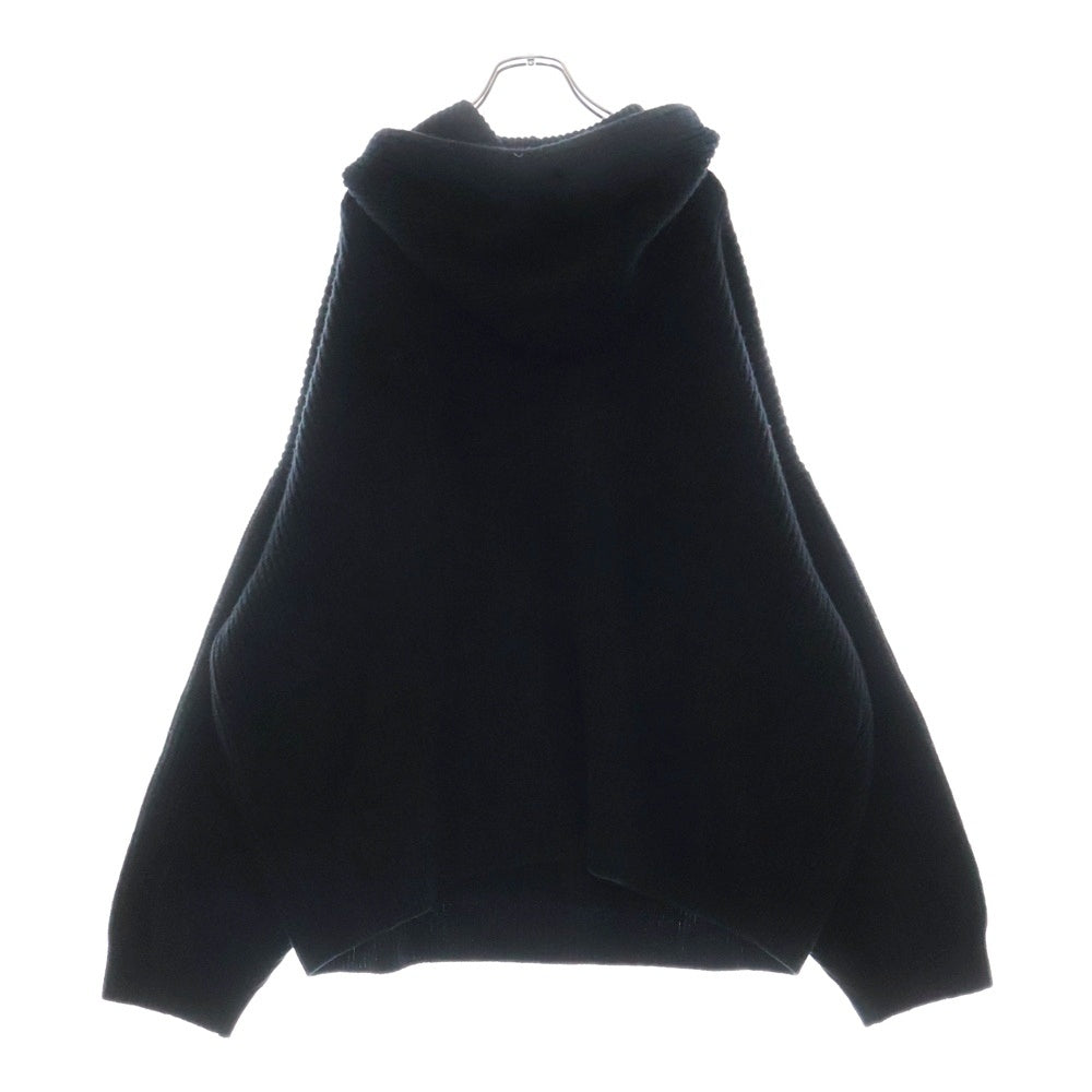 CELINE(セリーヌ) Chain Hooded Sweater in Wool 2AG74430U チェーンロゴデザイン ウールフーディ パーカー ブラック