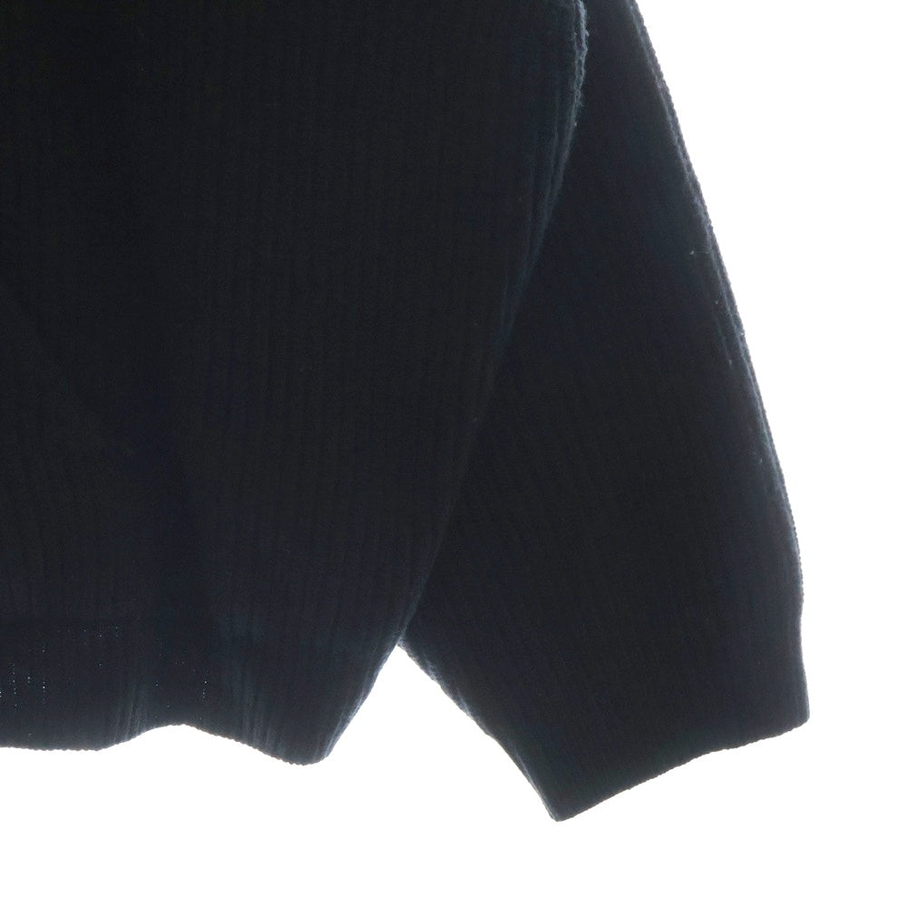 CELINE(セリーヌ) Chain Hooded Sweater in Wool 2AG74430U チェーンロゴデザイン ウールフーディ パーカー ブラック