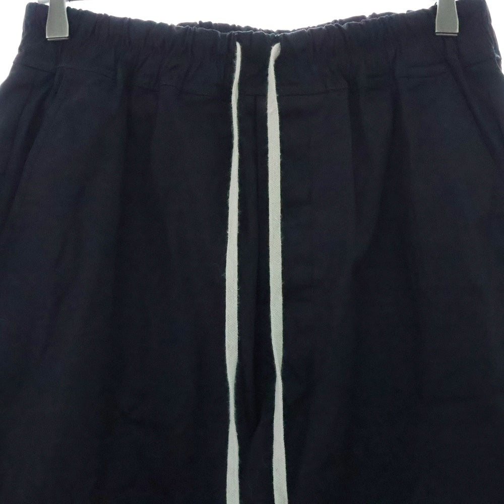 Rick Owens(リックオウエンス) DIETRICH DRAWSTRING RU02D6378-TE ドローストリングトラウザーズパンツ ブラック