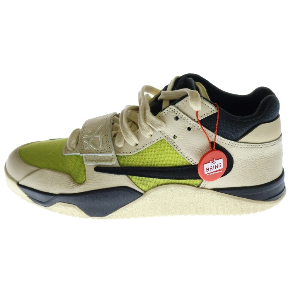 NIKE(ナイキ) Jumpman Jack TR CJ1 T-Rexx Bright Cactus FZ8117-102 ジャンプマンジャック ブライトカクタス ローカットスニーカー ベージュ/イエロー US9/27cm
