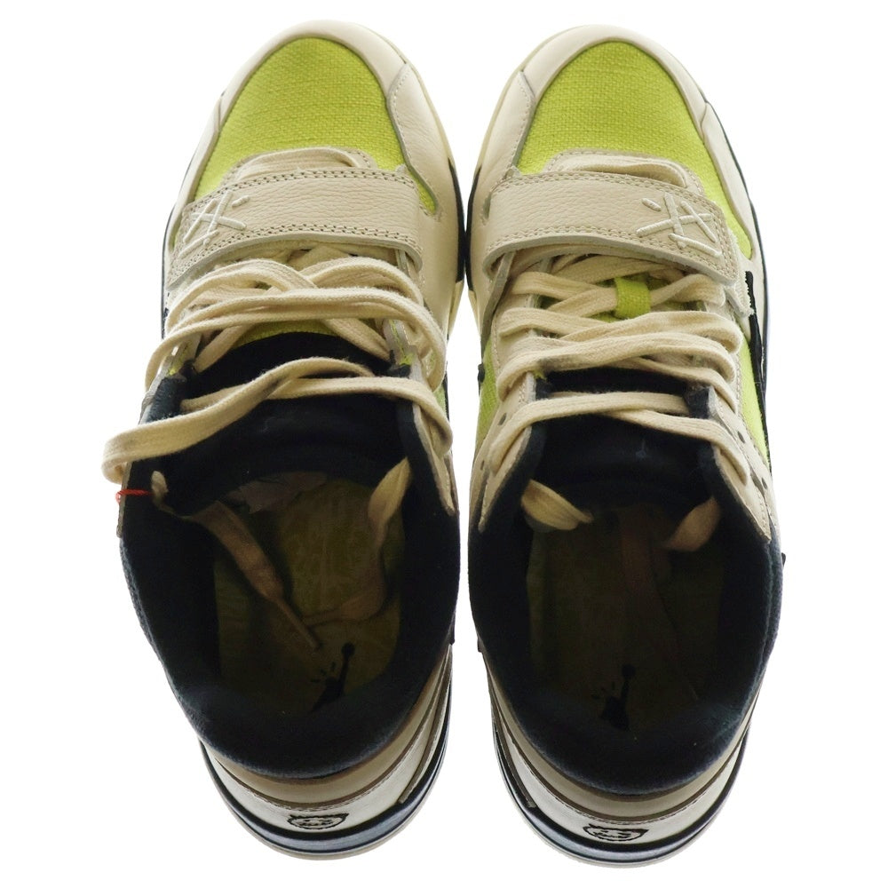 NIKE(ナイキ) Jumpman Jack TR CJ1 T-Rexx Bright Cactus FZ8117-102 ジャンプマンジャック ブライトカクタス ローカットスニーカー ベージュ/イエロー US9/27cm