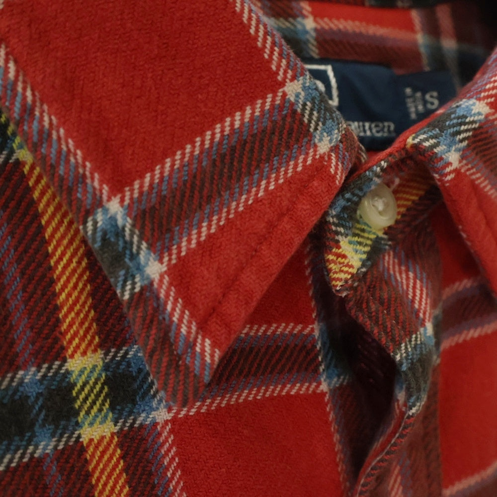 POLO RALPH LAUREN(ポロラルフローレン) 90s vintage ヴィンテージ チェック柄ネルシャツ レッド MNBLWOVM2C00347