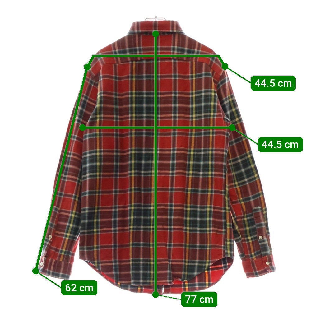 POLO RALPH LAUREN(ポロラルフローレン) 90s vintage ヴィンテージ チェック柄ネルシャツ レッド MNBLWOVM2C00347