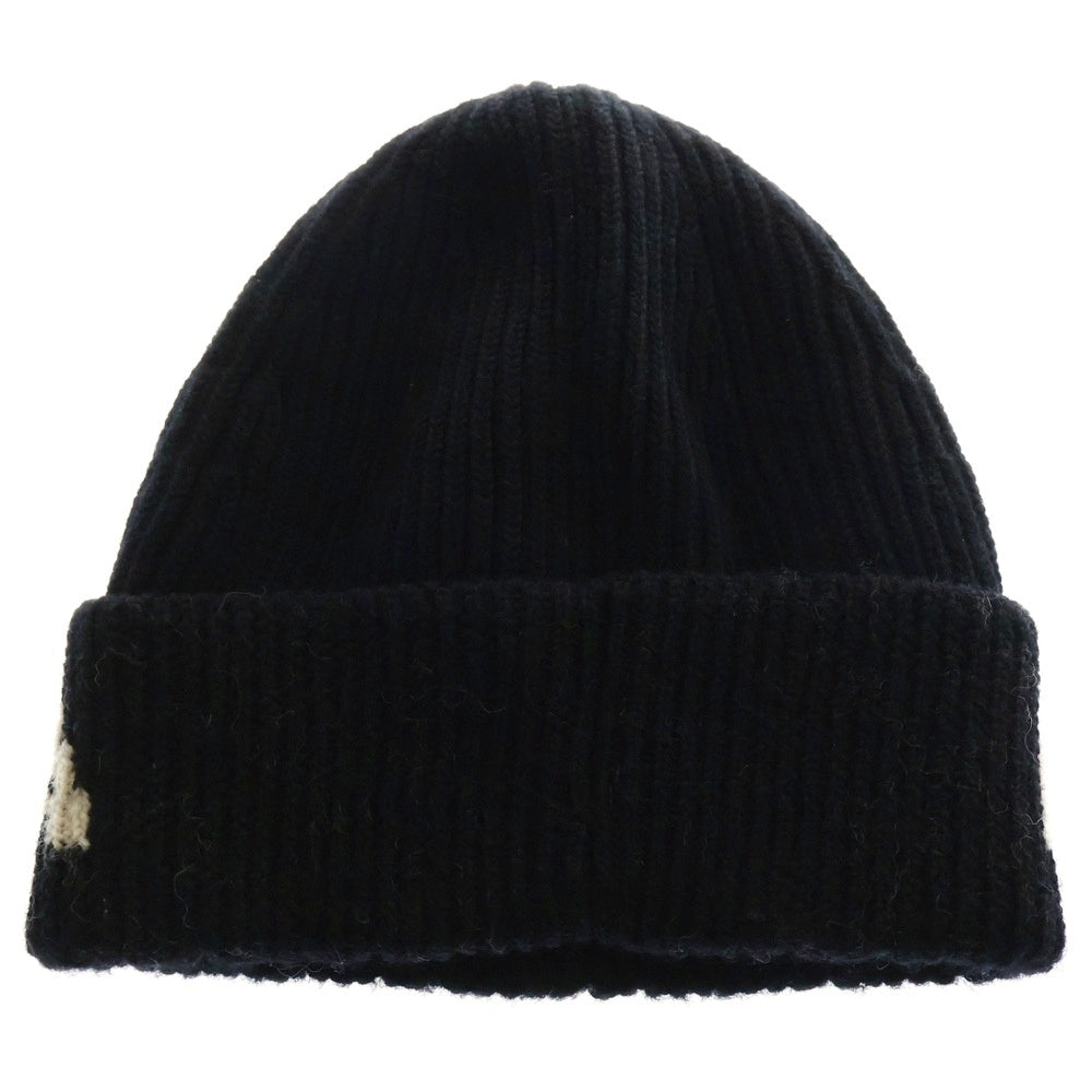 BALENCIAGA(バレンシアガ) 21AW Black Logo Jacquard Beanie ロゴ ジャガード ビーニー ニット帽 ブラック 675327 T1615